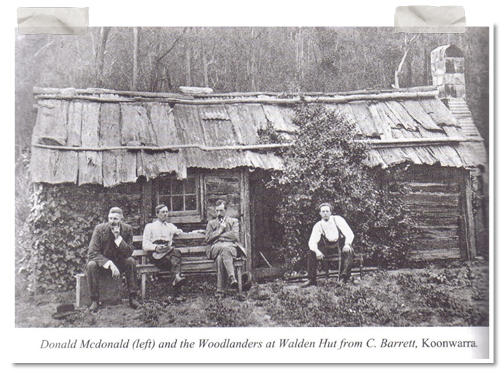 Donald Mcdonald and the Woodlanders at Walden Hut